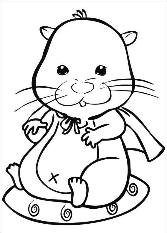 Plansa de colorat cu Hamsteri 29 22